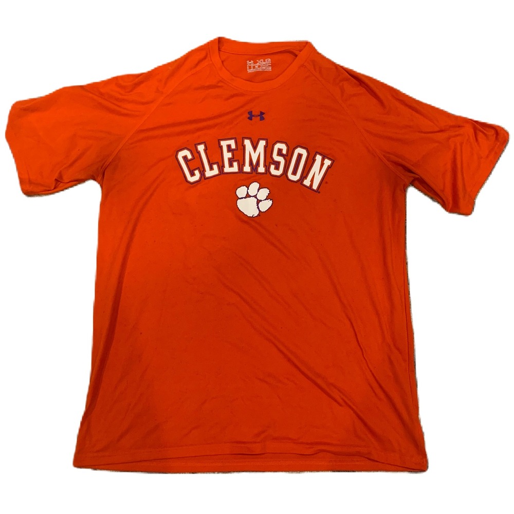 Clemson Tigers Under Armour Orange Loose HeatGear Performance T-Shirt Men's XL